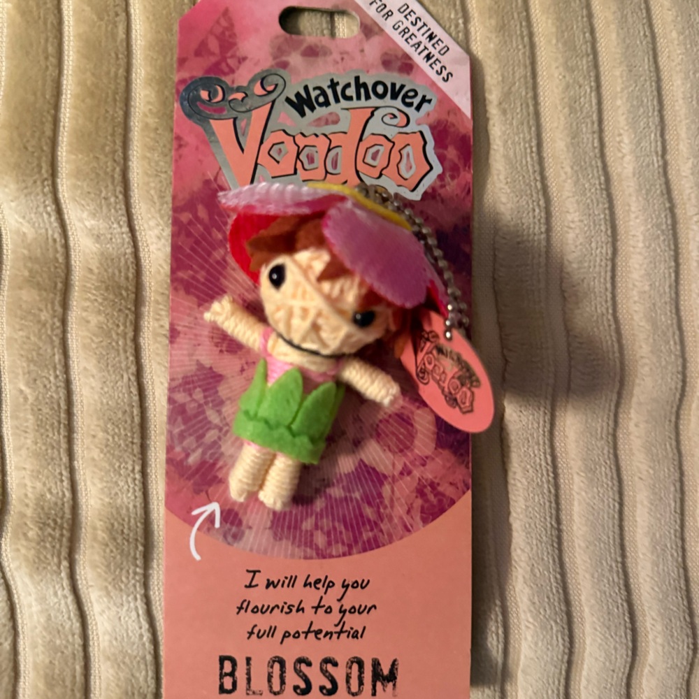 Blossom Keychain - Pink and Green